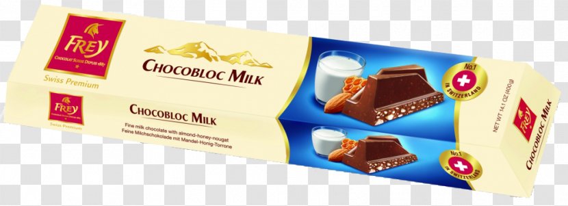 Chocolate Bar Milk Chocolat Frey - Packaging And Labeling - MILK Transparent PNG