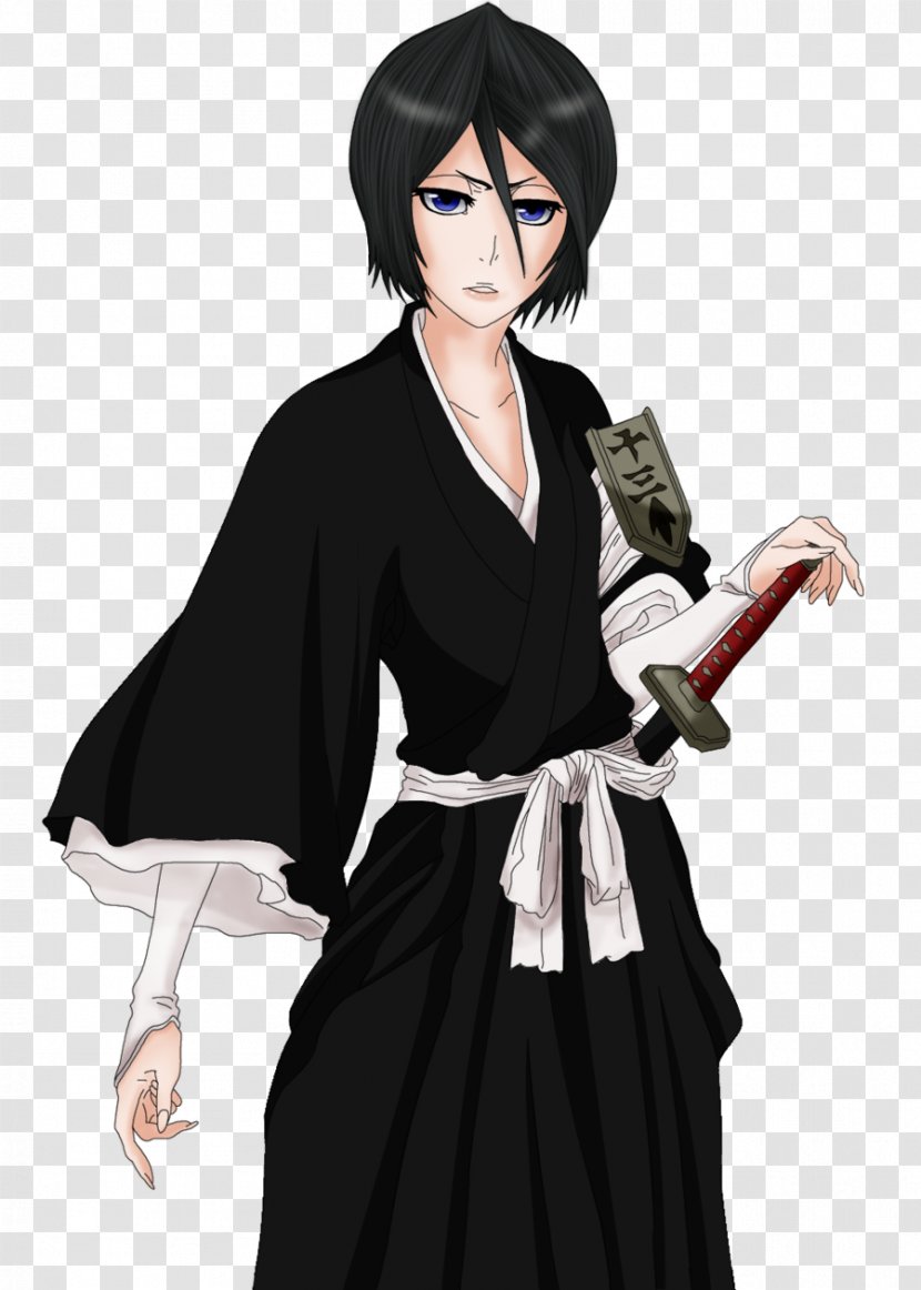 Rukia Kuchiki Byakuya Ichigo Kurosaki Kenpachi Zaraki Orihime Inoue - Watercolor Transparent PNG