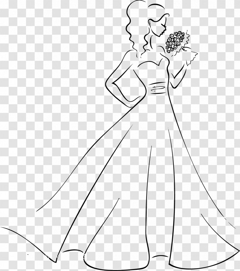 Bride Euclidean Vector Clip Art - Silhouette - Good Wear Wedding Transparent PNG