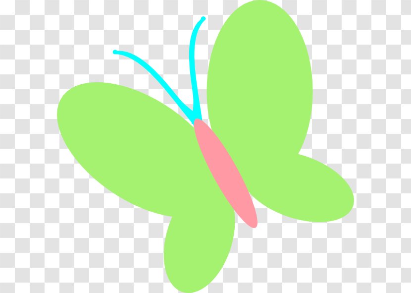 Butterfly Green Pink Clip Art Transparent PNG