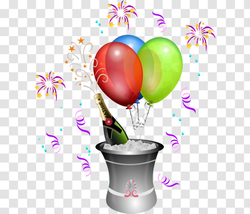 Balloon Party Birthday Clip Art - Joyeux Anniversaire Transparent PNG