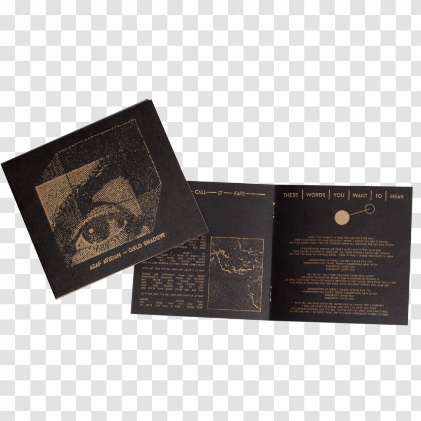 Gold Shadow Digipak Compact Disc Optical Packaging Online Shop Gigant.pl - Asaf Avidan Transparent PNG