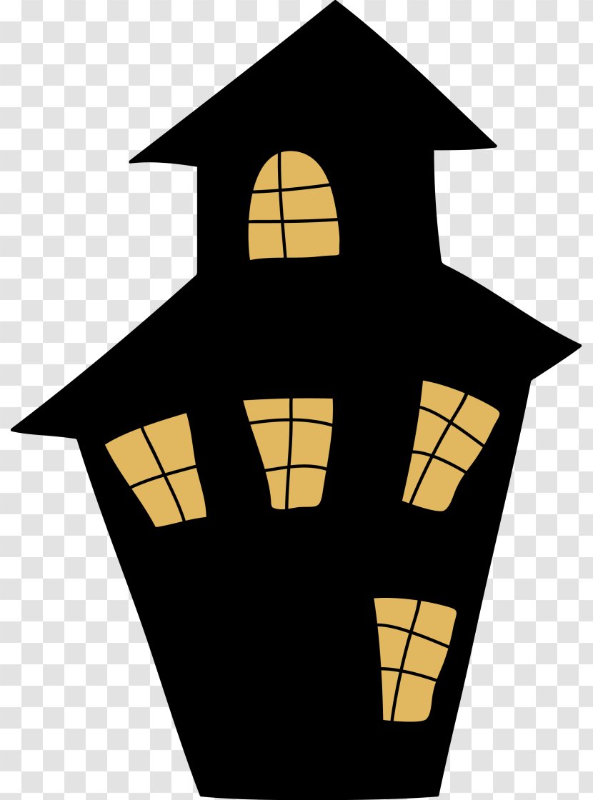 Clip Art Haunted House Lift-the-Flap Tab: Spooky Openclipart Transparent PNG
