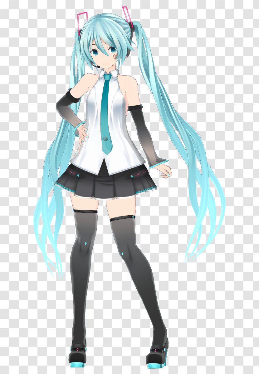 Hatsune Miku MikuMikuDance Utau Vocaloid Kagamine Rin/Len - Silhouette - Model Transparent PNG