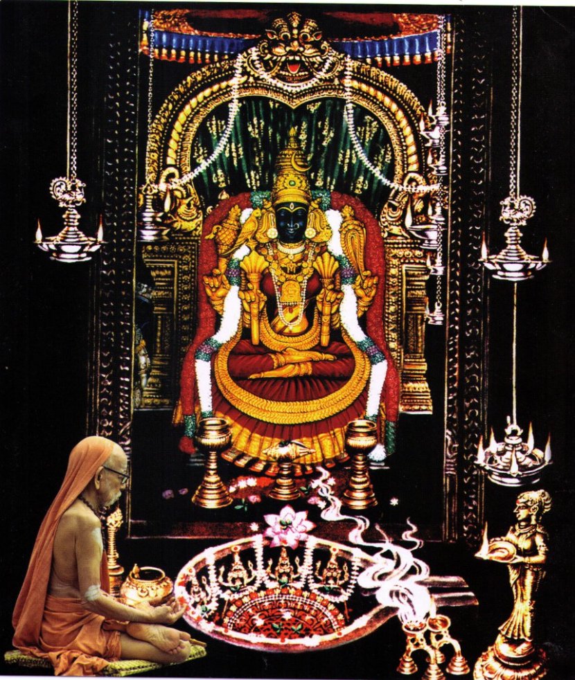 Kamakshi Amman Temple Kanchi Kamakoti Peetham Parvati Shakti Peetha - Deity - Sarawati Transparent PNG