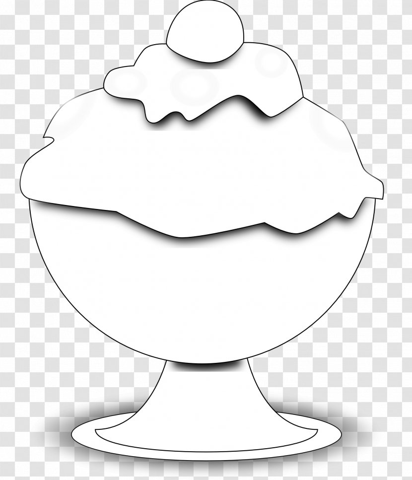 Ice Cream Cones Sundae Clip Art - White - Food Cliparts Transparent PNG
