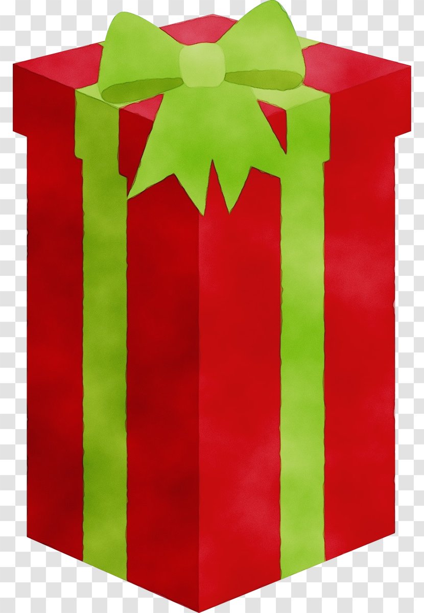 Christmas Tree Watercolor - Mrs Claus - Rectangle Gift Wrapping Transparent PNG