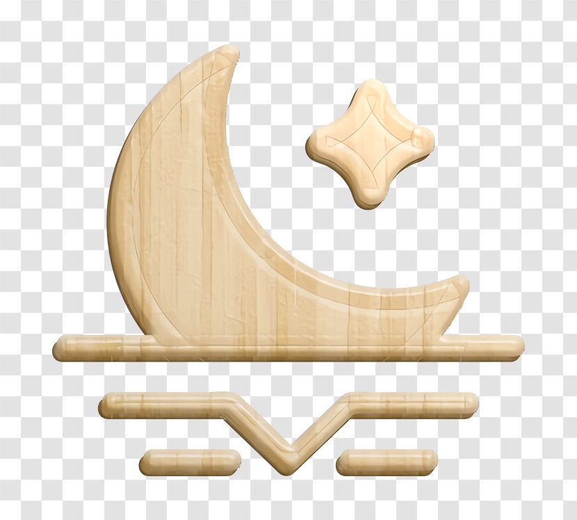 Moon Icon Moonset Morning - Beige Weather Transparent PNG