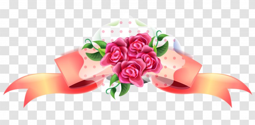 Banner Photography - Peach - Cartoon Hand Painted Rose Bow Transparent PNG