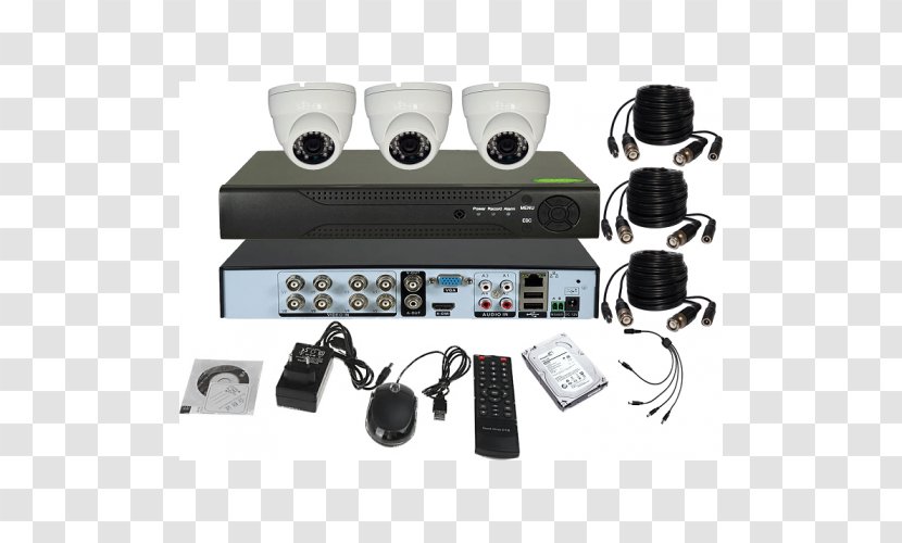 Closed-circuit Television Digital Video Recorders IP Camera Analog High Definition - Hardware - Business Card Transparent PNG