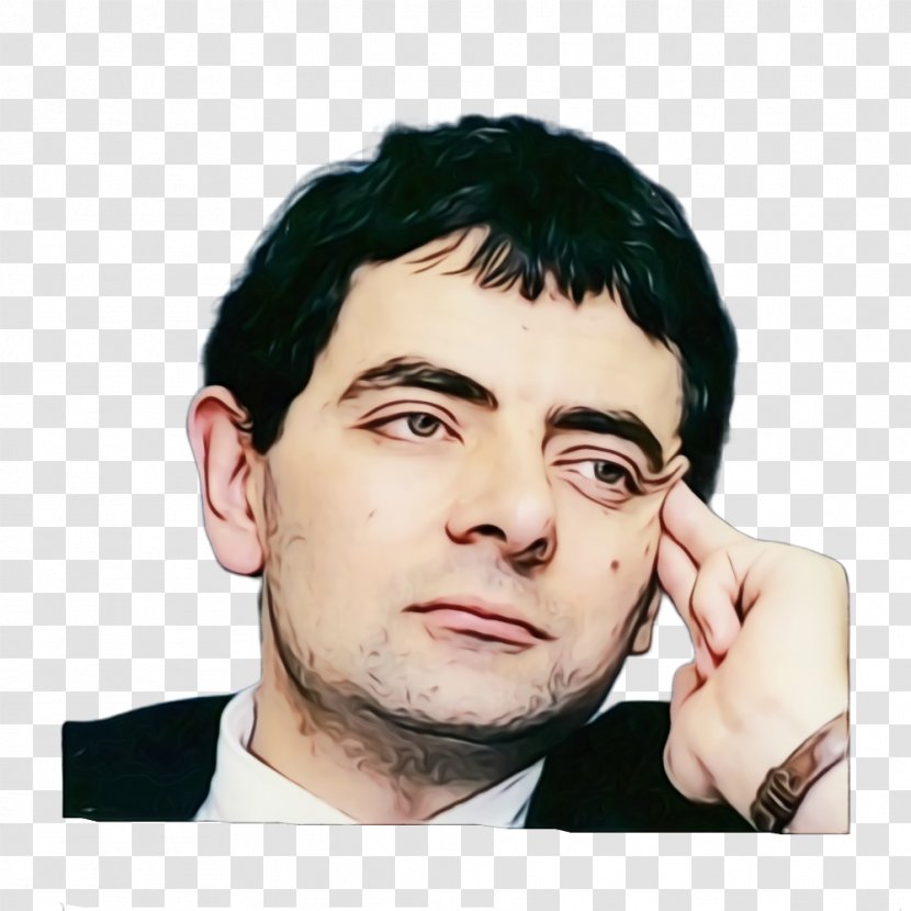 Rowan Atkinson Moustache Microphone Hair Coloring - Forehead - Black Transparent PNG