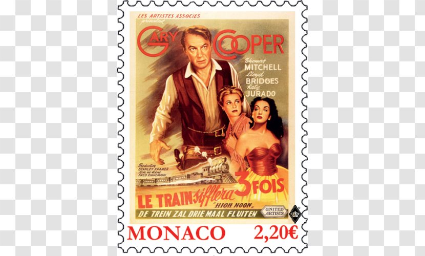 Will Kane Film Poster Postage Stamps - Philately - Grace Kelly Transparent PNG