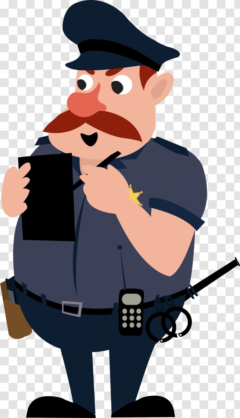 Cartoon Art Museum Illustration - Gentleman - Small Police Transparent PNG