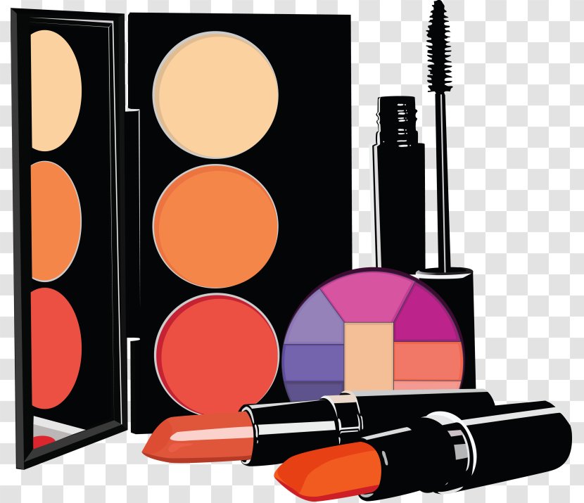 Cosmetics Lipstick Make-up Eye Shadow Clip Art - Mascara - Nail Posters Transparent PNG