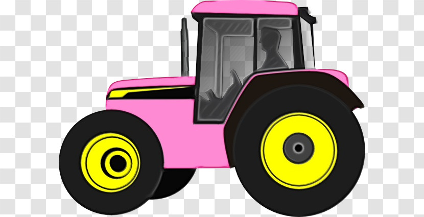 Agriculture Tractor Cartoon Farm Farmer Transparent PNG