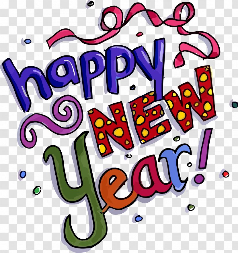 Happy New Year - Text Transparent PNG