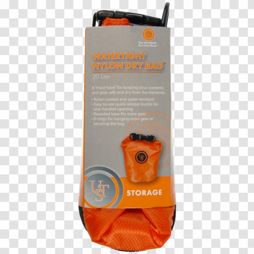 University Of St. Thomas Dry Bag Nylon Liter - Orange Transparent PNG