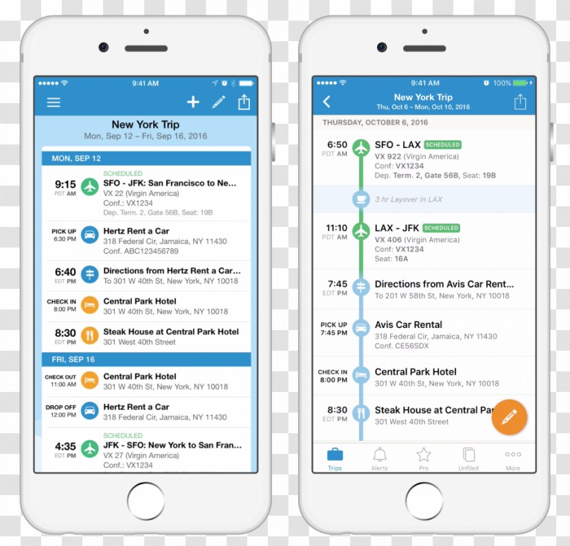 Air Travel TripIt Hotel - Mobile Device Transparent PNG