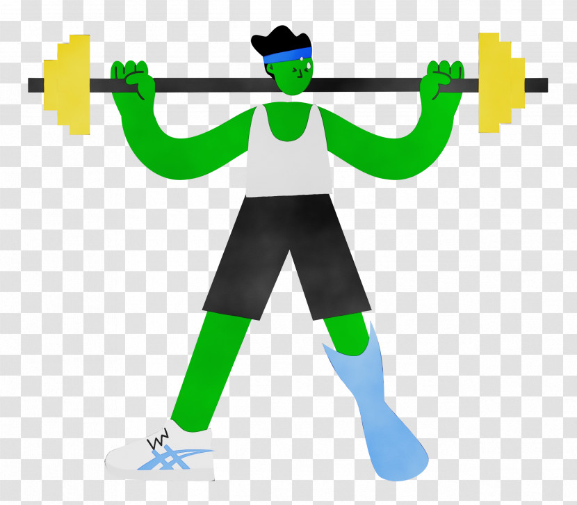 Sports Equipment Green Line Costume Transparent PNG