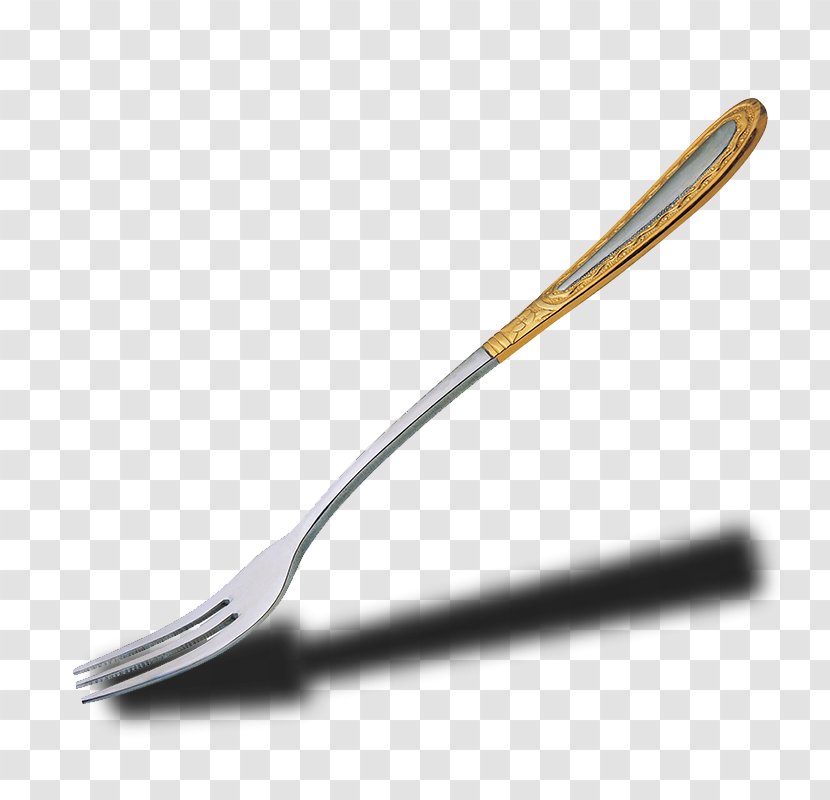 Spoon Stainless Steel Fork - Valve - Gold Transparent PNG