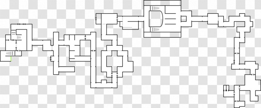 Bendy And The Ink Machine Floor Plan Bedroom House - Black White Transparent PNG