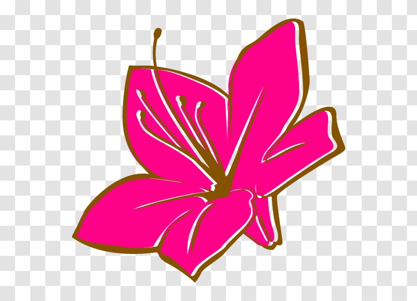 Clip Art Leaf Petal Cut Flowers Pink M Transparent PNG