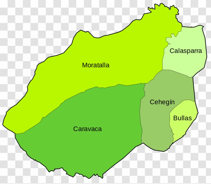 Murcia Bullas Map El Noroeste Wikimedia Commons - Spain Transparent PNG