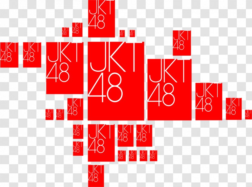 Brand JKT48 Logo LINE - Facebook - Red Transparent PNG