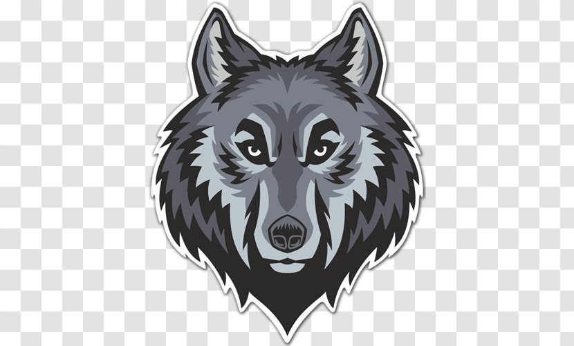Gray Wolf Clip Art - Wolves In Heraldry - Head Transparent PNG