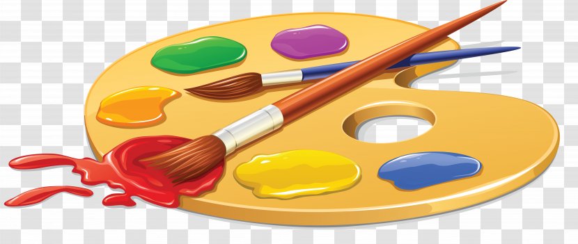 how to draw a paint palette