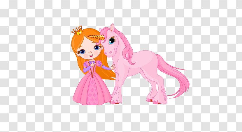 The Princess And Unicorn Horse Fairy Tale - Pony Transparent PNG