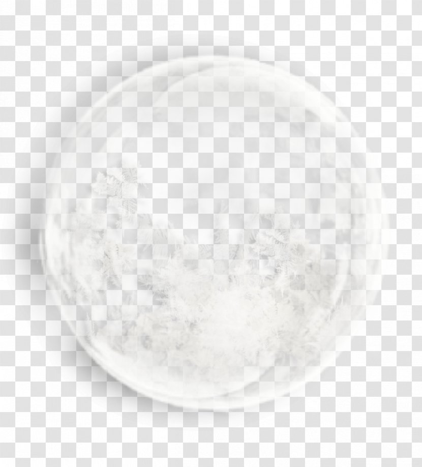White Black Circle Pattern - Round Three-dimensional Snowflake Transparent PNG