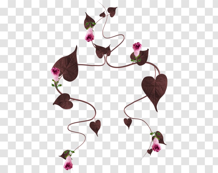 Floral Design Brown Flower - Magenta Transparent PNG