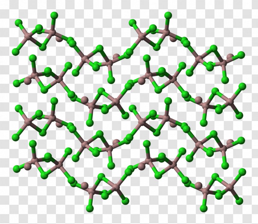 Crystal Structure Calcium Chloride - Monoclinic System - Model Transparent PNG