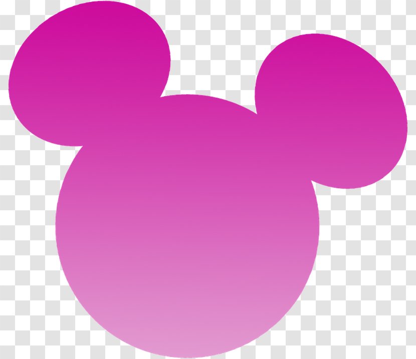 Minnie Mouse Mickey Silhouette Drawing - Pink Transparent PNG