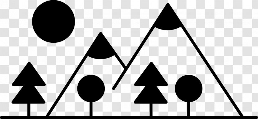 Shape Tree Font Mountain Transparent PNG