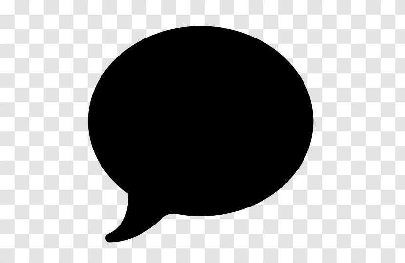 Speech Balloon Callout - Black And White Transparent PNG