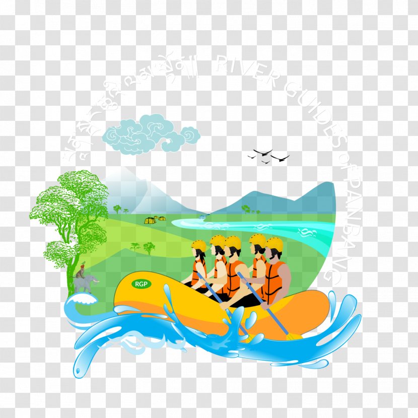 River Guides Of Panbang Kali Elo Magelang CitraElo Rafting Arung Jeram Sungai Progo - Orange - Area Cartoon Transparent PNG