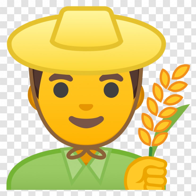Emojipedia Farmer Emoticon Man - Zerowidth Joiner - Emoji Transparent PNG