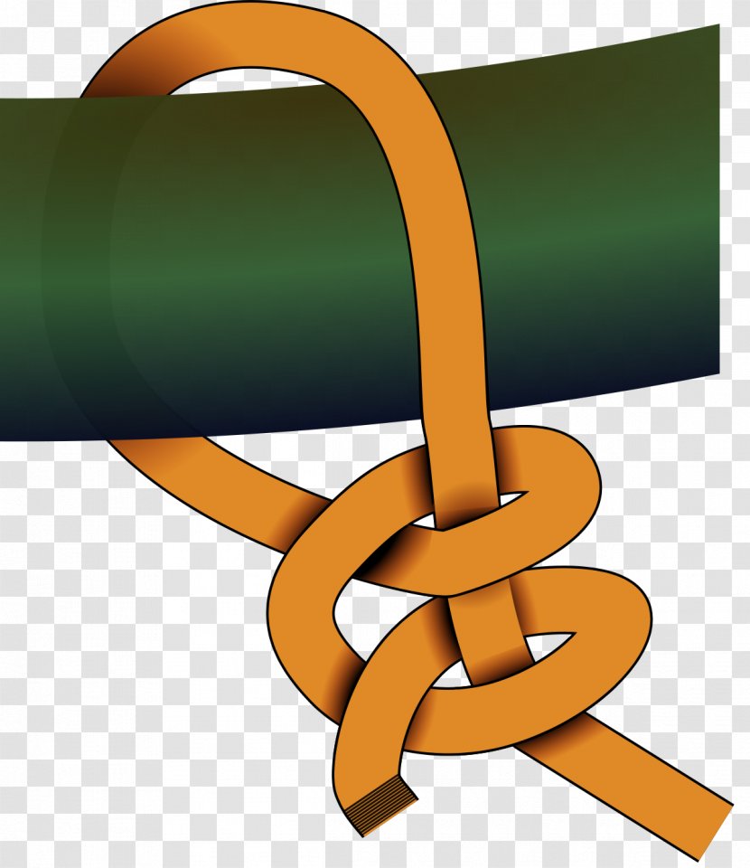 The Ashley Book Of Knots Two Half-hitches Half Hitch Clove - Halfhitches - Rope Transparent PNG