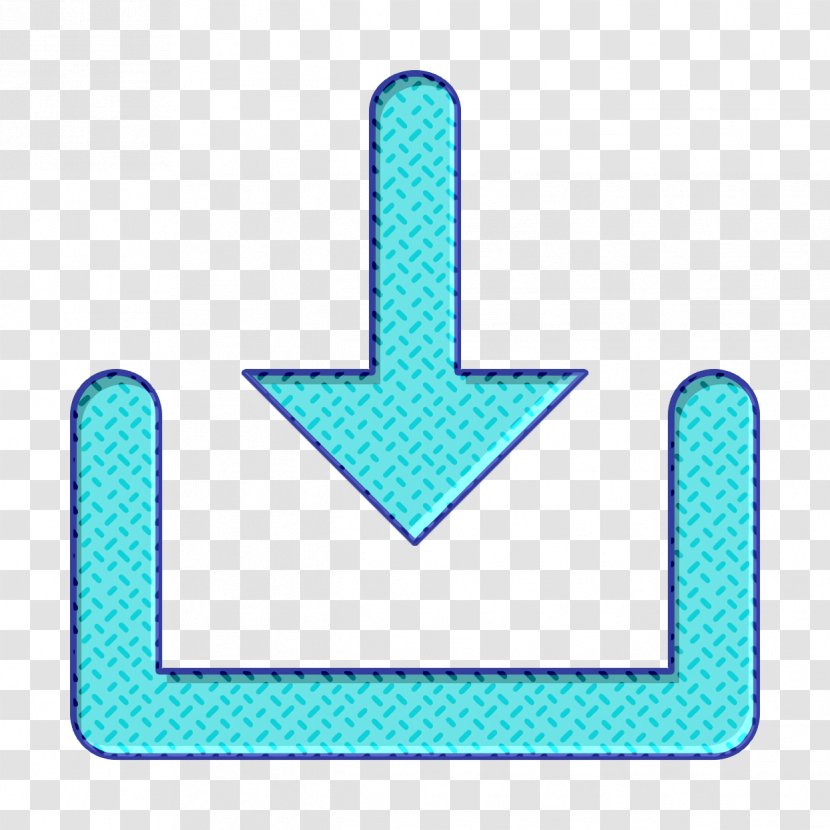 In Icon - Aqua - Symbol Electric Blue Transparent PNG