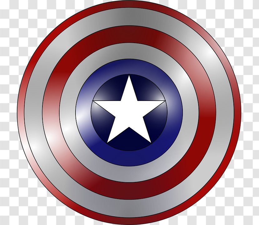 Captain America's Shield Superhero Clip Art - Marvel Comics - Cartoon Transparent PNG