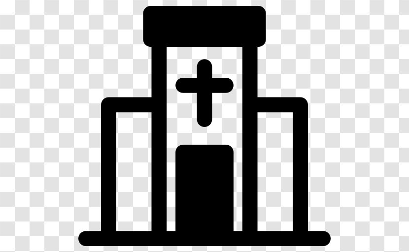 Religion Christianity Church Icon - Black And White Transparent PNG