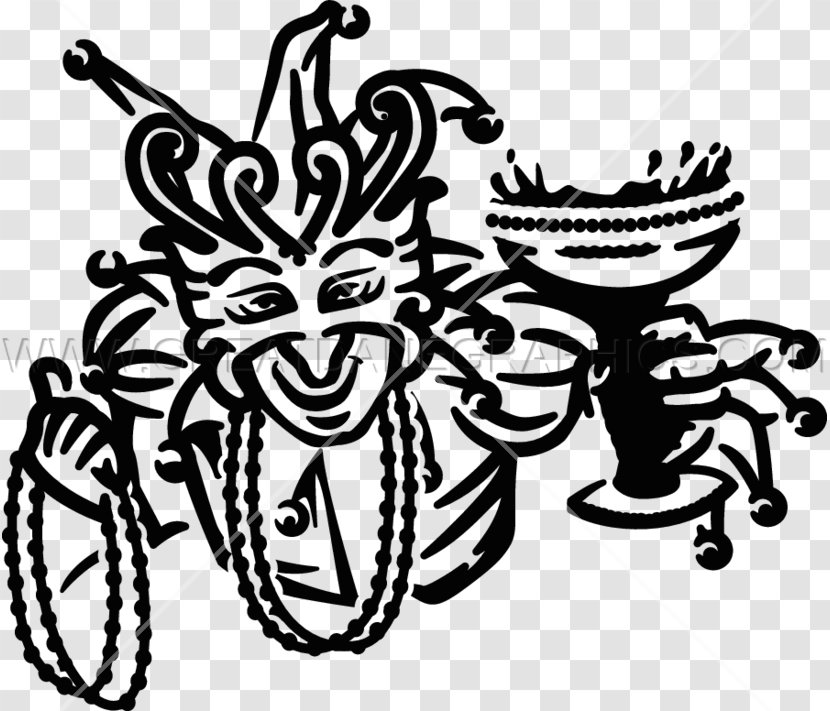 Black And White Drawing Clip Art - Mardi Gras Bead Transparent PNG