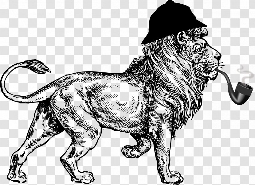 Sherlock Holmes Museum Lion Clip Art - Fictional Character - Lions Head Transparent PNG