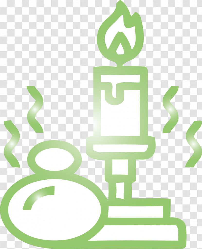 Green Line Font Logo Transparent PNG