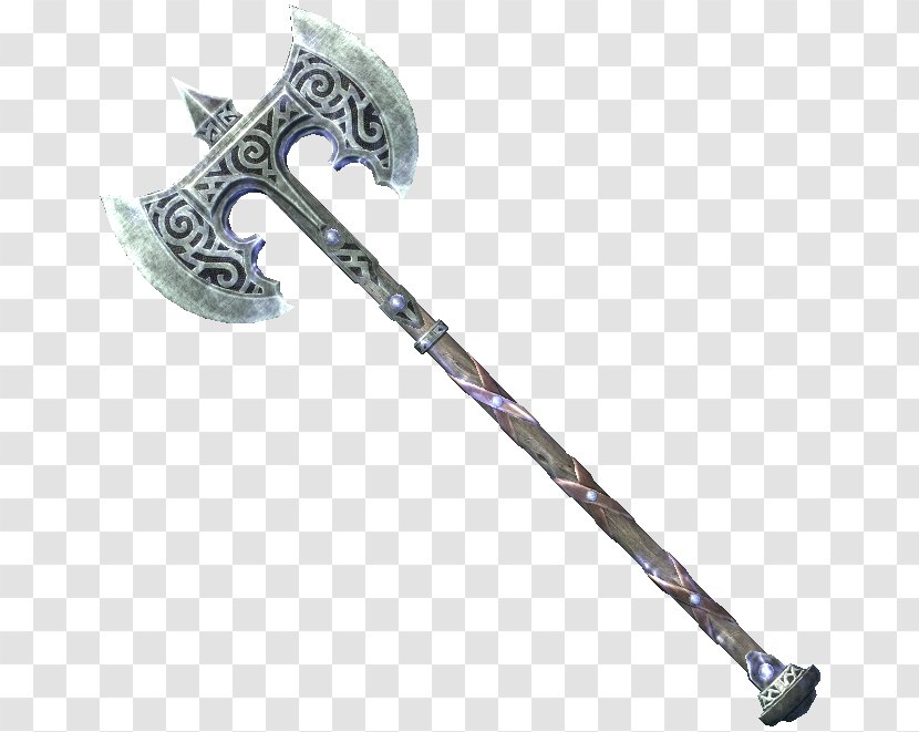 The Elder Scrolls V: Skyrim Battle Axe Fallout 4 - Video Game - Science Fiction Transparent PNG