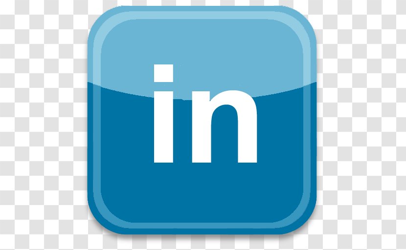 Social Media LinkedIn Website Button - Aqua - Get Linkedin Logo Pictures Transparent PNG