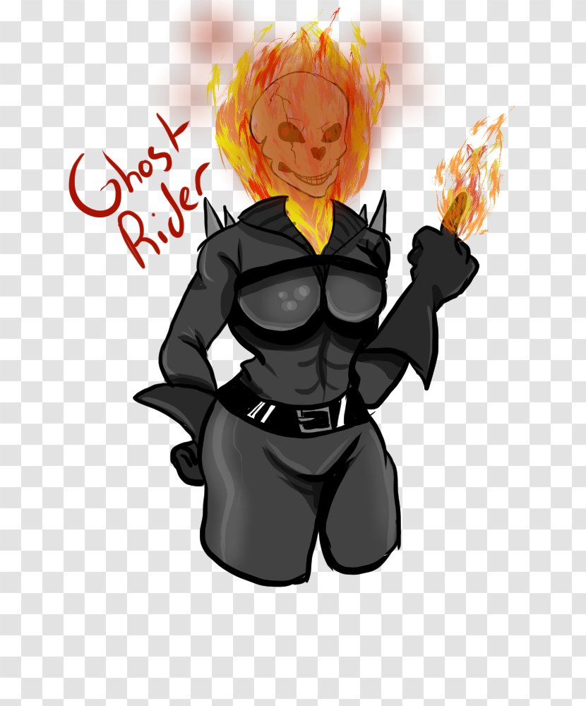 Illustration Animated Cartoon Character Fiction - Art - Ghost Rider Transparent PNG