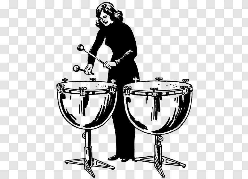Timpani Drum Percussion Clip Art - Watercolor - Playing Drums Transparent PNG